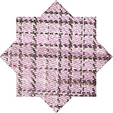 Flanel ruit roze wit grijs nog 70 cm 
