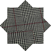1100201 Lijnwaad ruit grijs zwart rood