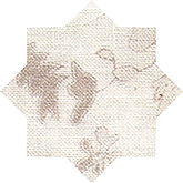 Lijnwaad taupe bloem print