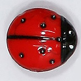 G1013-24 Glas lieveheersbeestje 15 mm
