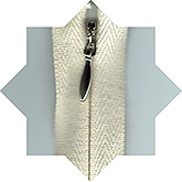 Rits 22 cm blind katoen met kunststof UITVERKOCHT!!!
