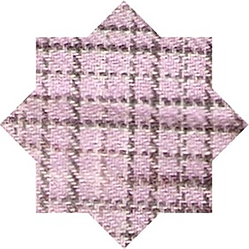 Flanel ruit roze wit grijs nog 70 cm 