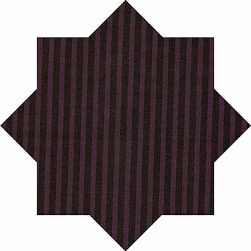 1100122 Poplin paars zwart gestreept