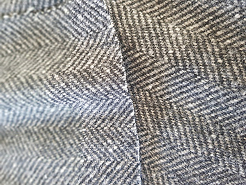 4004081 Tweed visgraat antraciet/wolwit