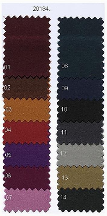 20184.. Crêpe satin verkrijgbaar in verschillende kleuren