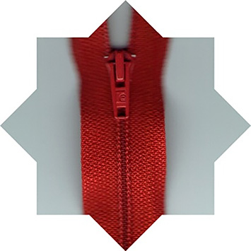 R001 Rits 20 cm kunststof